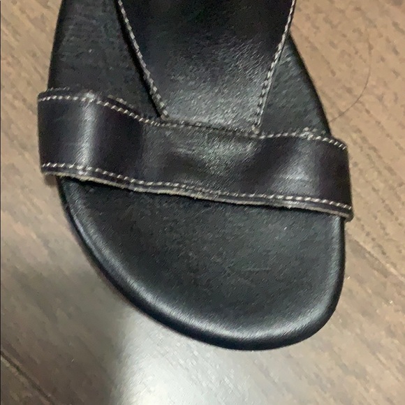 New bed Stu black Leather Gladiator Sandals Sz 7 - Picture 10 of 13